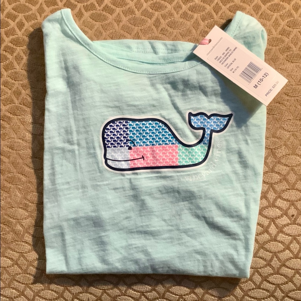 NWT Vineyard Vines girls’ t-shirt, sz M, short sle - Picture 2 of 6